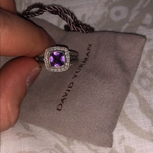 David Yurman Petite Albion Ring - Amethyst